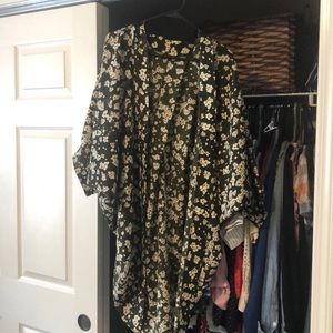 Anthropologie Cherry Blossom Cocoon Kimono